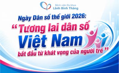 (SKĐS) Ngày Dân số thế giới 2026: 'Tương lai dân số Việt Nam bắt đầu từ khát vọng của người trẻ'